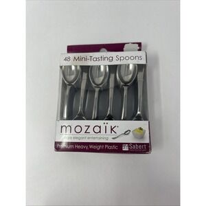 Mozaik Mini Tasting Spoons Dessert Appetizer Party Catering Utensisls